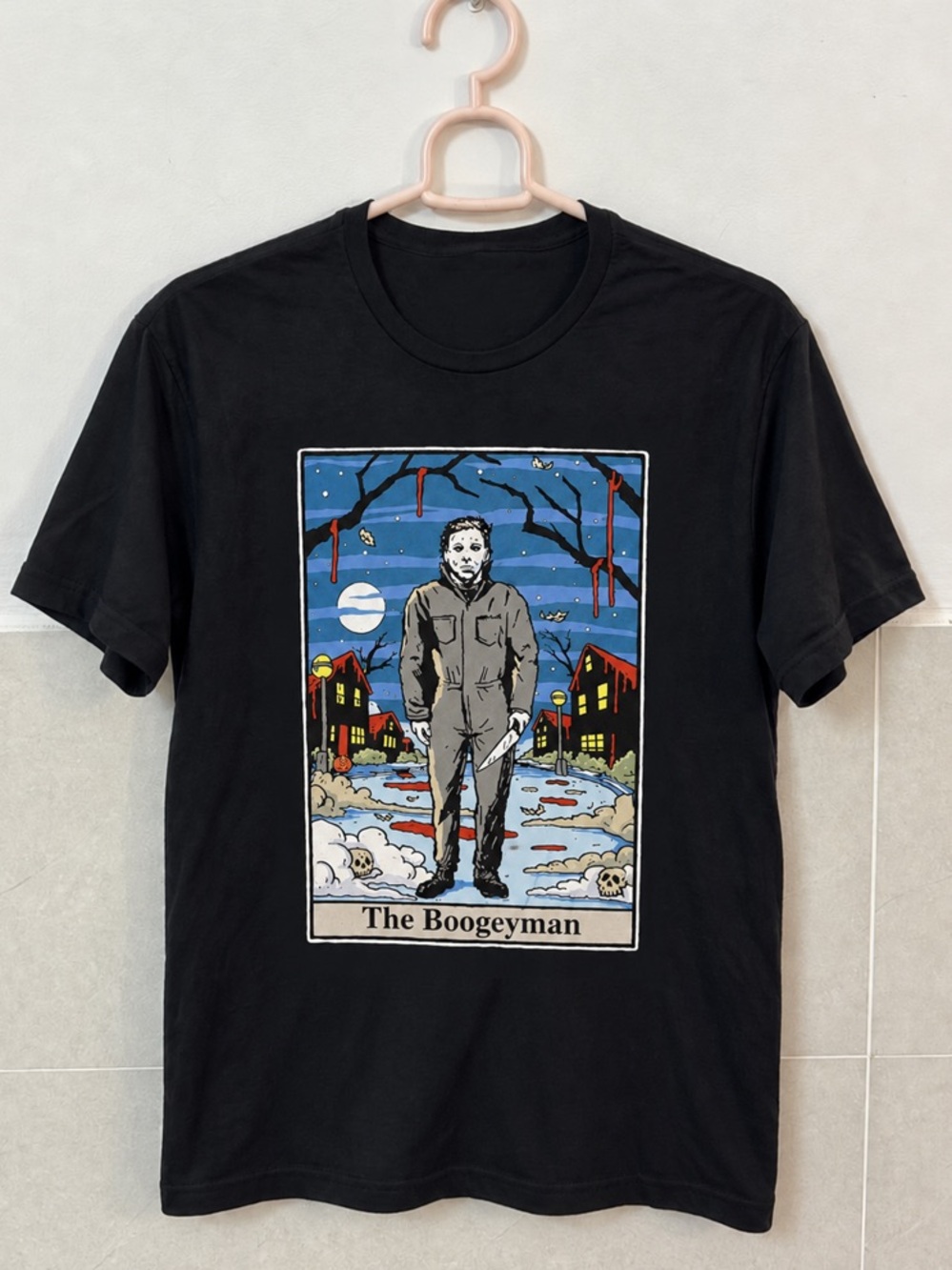 The Boogeyman Michael Myers Horror Graphic Black Tee